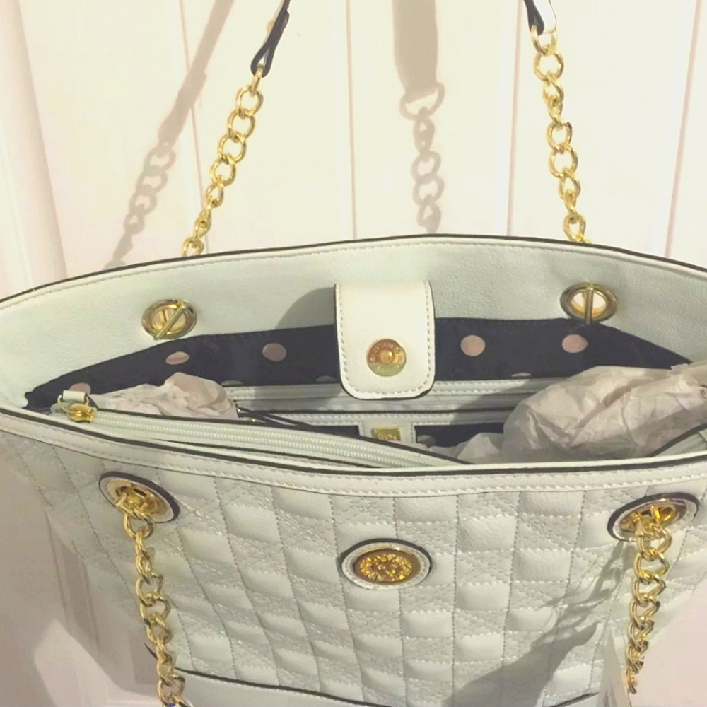 Anne Klein Light Green Tote Handbag - Picture 2 of 6